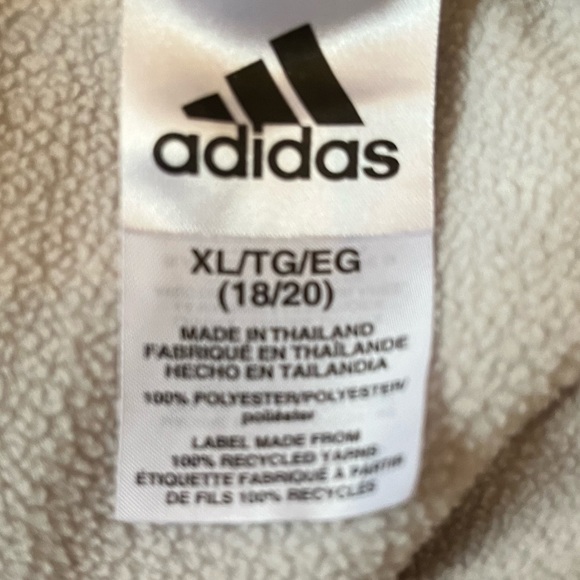 ADIDAS XL GRAY AND BLACK HOODIE UNISEX SWEATSHIRT - Picture 4 of 6